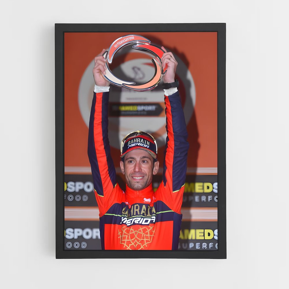 Poster Vincenzo de nibali – affiche Cyclisme (vue 2)
